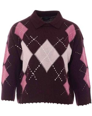 Pinko Polo Jumper - Purple