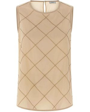 Peserico Silk Top - Natural