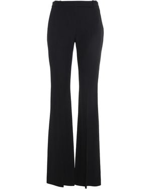 McQueen Crêpe Bootcut Pants - Black