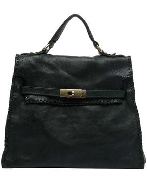 Campomaggi Large Ginevra Handbag - Black