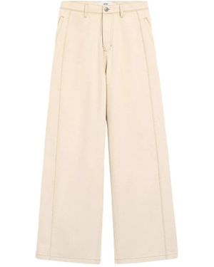 Ami Paris Straight Leg Jeans - Natur