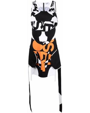 Burberry Runway Jerseykleid Gemustert - Black