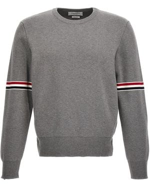 Thom Browne Thick Cotton Crewneck Jumper - Grey