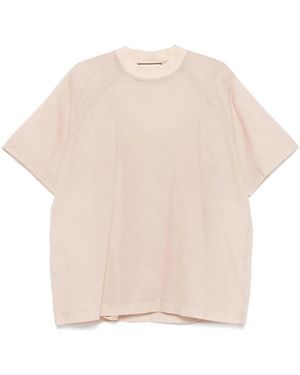 Plan C T Shirt Girocollo - Natural