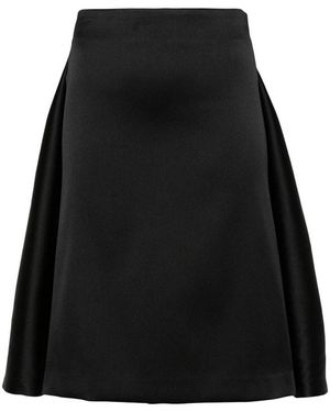 P.A.R.O.S.H. Layered Detail Midi Skirt - Black