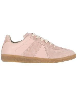 Maison Margiela Low-Top Trainers With Suede Detail - Pink