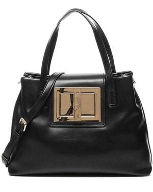 Love Moschino Clothespin Tote Bag - Black