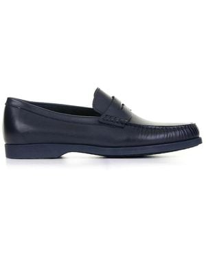 Fratelli Rossetti Marine Leather Loafers - Blue