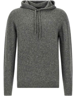 Roberto Collina Hooded Jumper - Grey