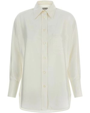 Alberto Biani Silk Shirt - White