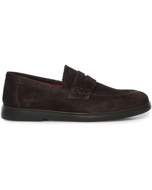 Giuliano Galiano Madrid Suede Loafers - Black