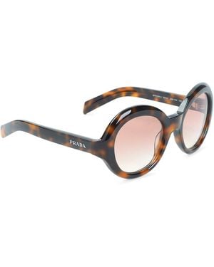 Prada Eyewear Logo Sunglasses - Brown