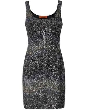 Missoni Embroidered Sequin Mini Dress - Black
