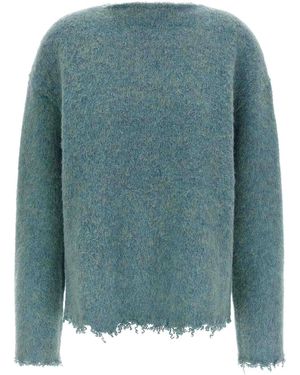 Jil Sander Fringed Sweater - Blue
