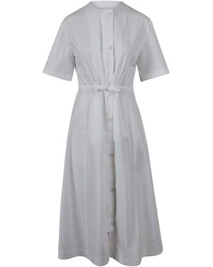 Laminar Techno-Cotton Twill Dress - Grey
