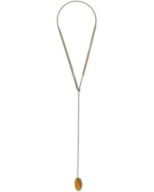 Dries Van Noten Stone Necklace - White