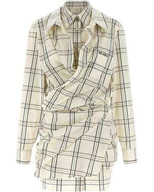 The Attico Chemisier Dress - White