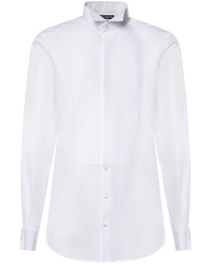 Dolce & Gabbana Cotton Tuxedo Shirt - White