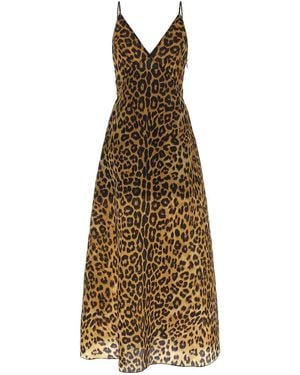 Alberta Ferretti Organza Dress - Natural