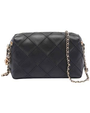 Tory Burch Small Fleming Crossbody Bag - Gray