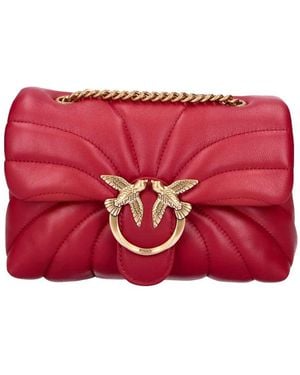 Pinko Mini Love Bag Puff Shoulder Bag - Red