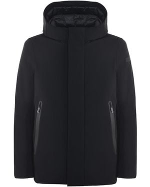 Rrd Hooded Stretch Puffer Jacket - Blue