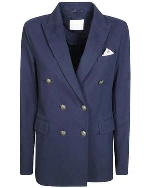 Circolo 1901 Cotton Double-Breasted Jacket - Blue