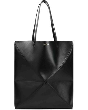 Loewe Large Tote Fold Puzzle - Black