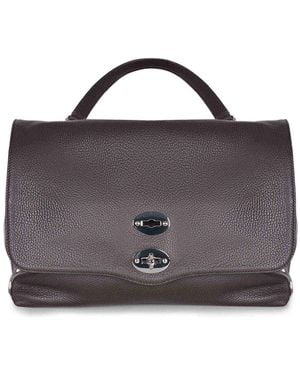 Zanellato Bag Made Of Hammered Leather - Brown