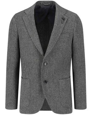 Lardini Single-Breasted Blazer - Gray