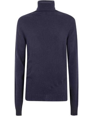 MD75 Cashmere Turtle Neck Sweater - Blue