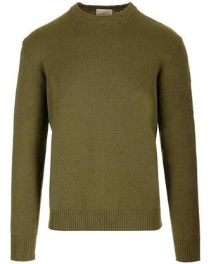 Ballantyne Cotton And Cashmere Jumper - Green