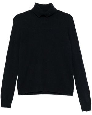 Vanisé Cashmere Sandrine Roll-Neck Sweater - Black