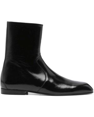 KHAITE Colt Ankle Boots - Black