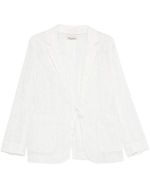 forte_forte Embroidered Muslin Jacket - White