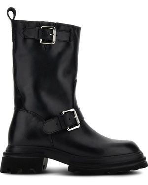 Hogan Biker Boots 10-Storey - Black