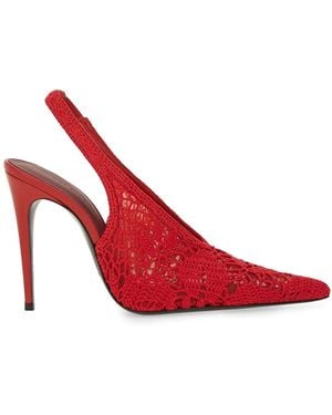 Magda Butrym Crochet Slingback - Rojo