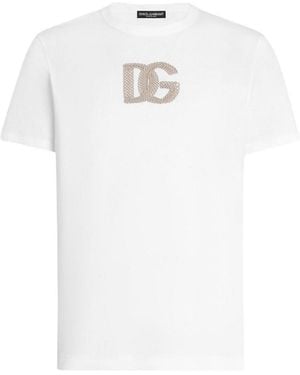 Dolce & Gabbana T-Shirt With Logo - White