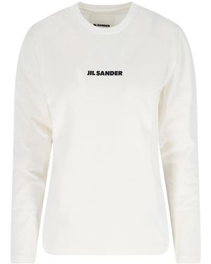 Jil Sander Logo Jumper - White