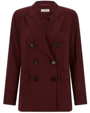 Alberto Biani Double-Breasted Blazer - Purple