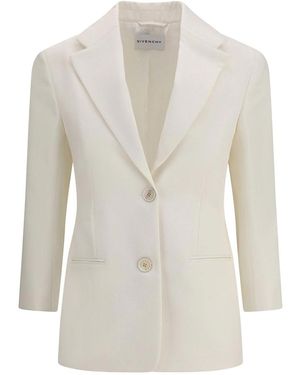 Givenchy Single Breasted Jacket - White