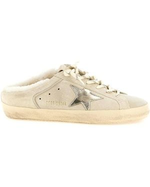 Golden Goose Super Star Sabot Trainers - Natural