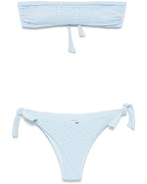 Fisico Crochet Bikini Set - Blue