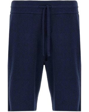 Roberto Collina Spongy Bermuda Shorts - Blue