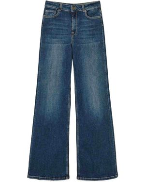 Twinset Vaqueros Rectos - Azul
