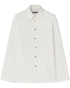 Jil Sander Organic Cotton Denim Shirt - White