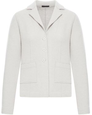 Transit Shaped Wool Jacket - White