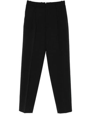 Cellar Door Beverly Pleated Wool Pants - Black