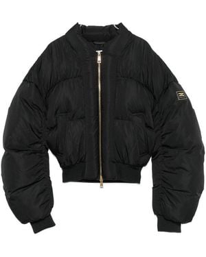 Elisabetta Franchi Short Down Jacket - Black