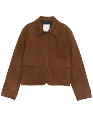 Tagliatore Leather Jacket - Brown